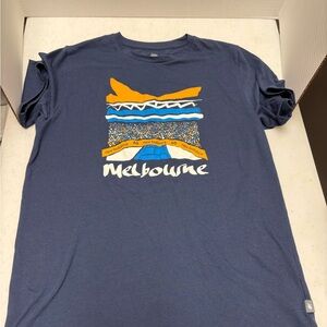 new balance Melbourne Australia tennis t-shirt mens Retro Graphic